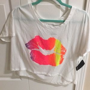 Forever 21 New With Tags White Crop Top- Size L